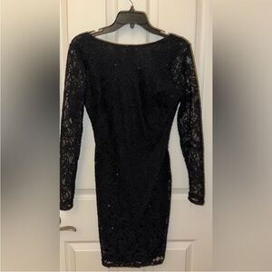 Black Sparkly Lacey Mini dress